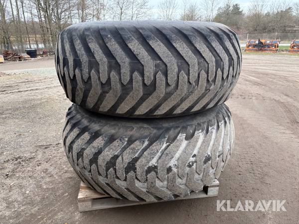 Dæk med fælge Trelleborg Twin 404 græs 2 styk