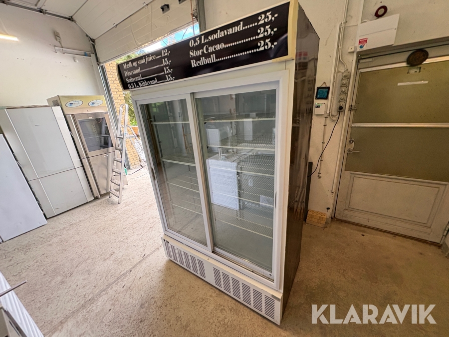 Displaykøleskab dobbelt med skydelåger Crystal CRS 1200