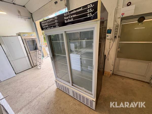 Displaykøleskab dobbelt med skydelåger Crystal CRS 1200
