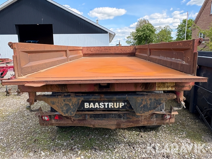 Entreprenørvogn Baastrup 12 Tons med 3 vejs tip.