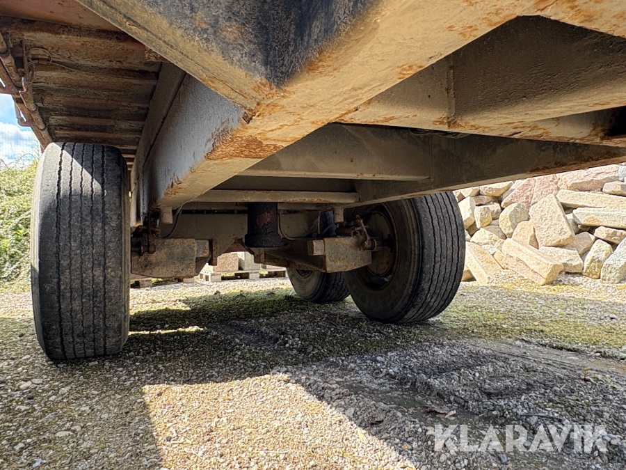 Entreprenørvogn Baastrup 12 Tons med 3 vejs tip.