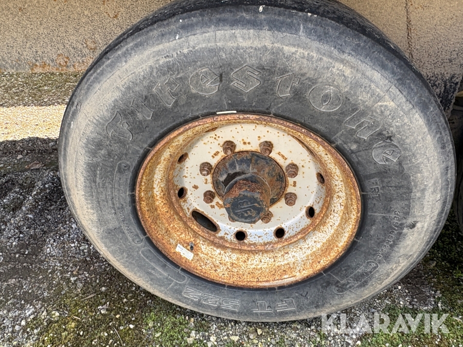 Entreprenørvogn Baastrup 12 Tons med 3 vejs tip.