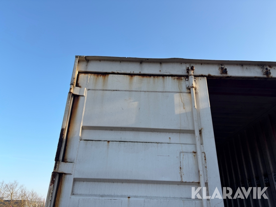 Renault lastbil – med skiftelad, lift og container Renault Midlum