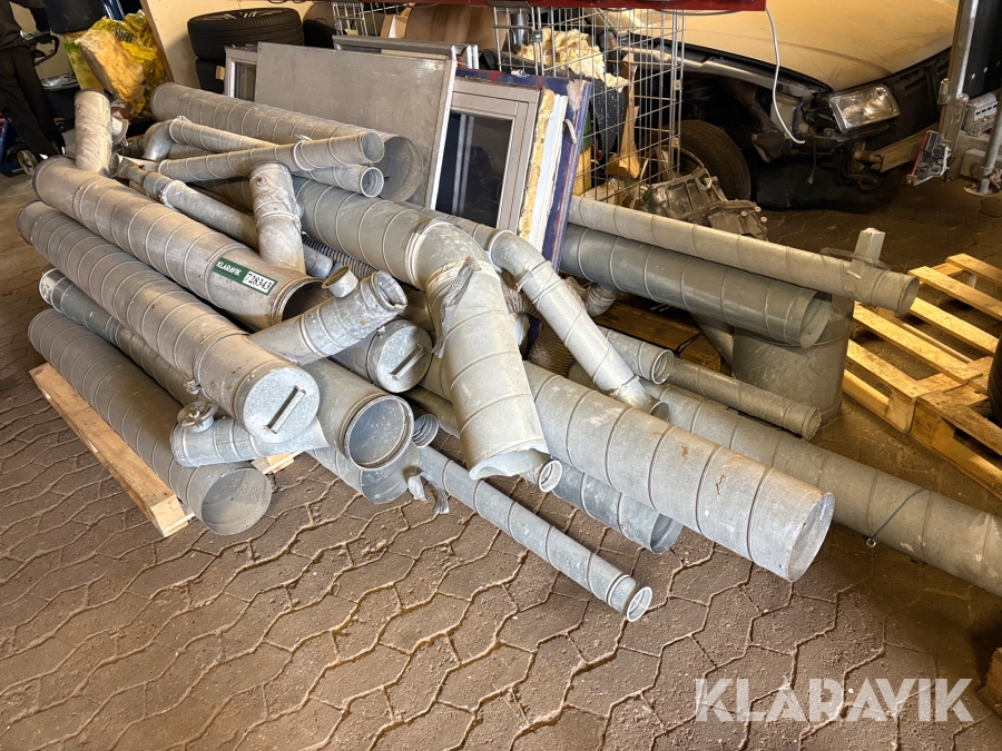Rør til ventilationssystems, Esbjerg, Klaravik auktioner