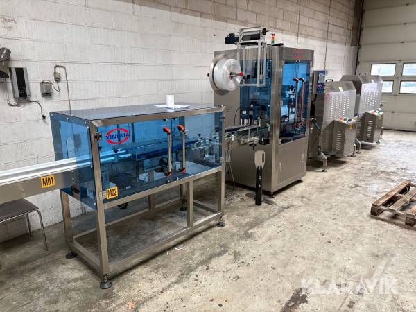 Mærkningsmaskine Shanghai Xinhua Machinery Equipment XHL-150 shrink sleeve