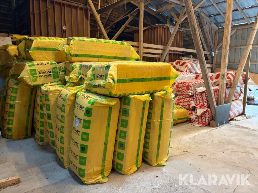 Lot med Isolering Rickwool, Isover og Paroc
