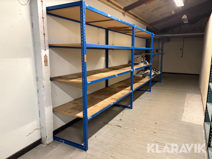 Værkstedsreoler 6 sektioner