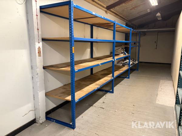 Værkstedsreoler 6 sektioner