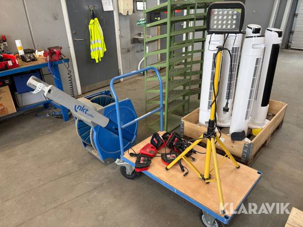 Kabeltromle og batterioplader NKT cables + Milwaukee - 10 enheder