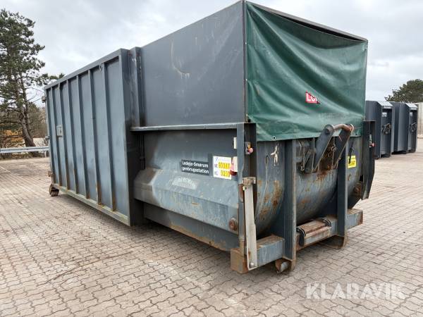 Container Bergmann stationær komprimator