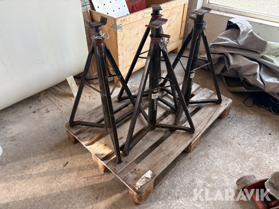 Højdejusterbare donkraftebukke Rodac - 4 styk (5 tons)