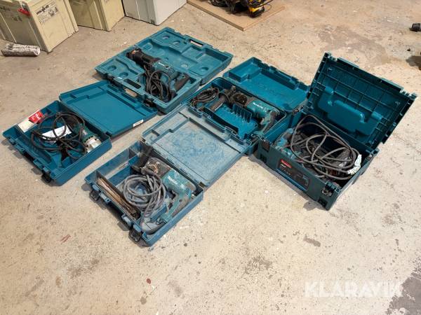 Parti el håndværktøj Makita 5 styk