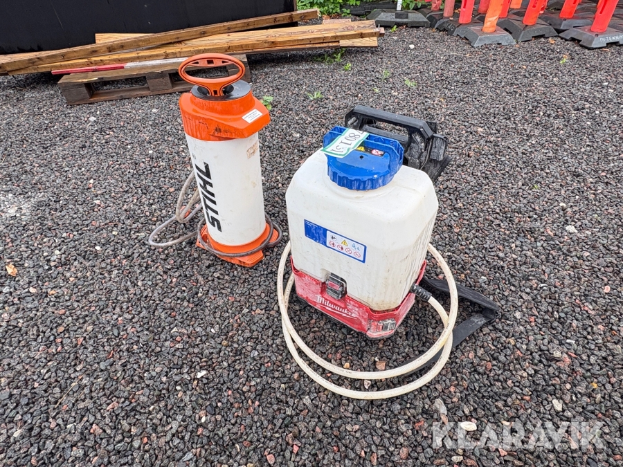 Rygsprøjte og sprøjte Milwaukee / Stihl M18 BPFPH