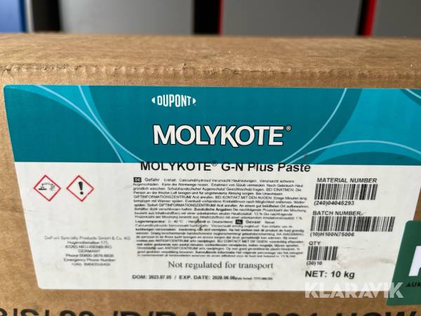 Smørremiddel Molykote G-N Plus Paste 1 kasse (10bøtter)