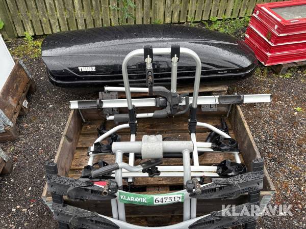 Thuleboks og 2 styk cykelholder Thule