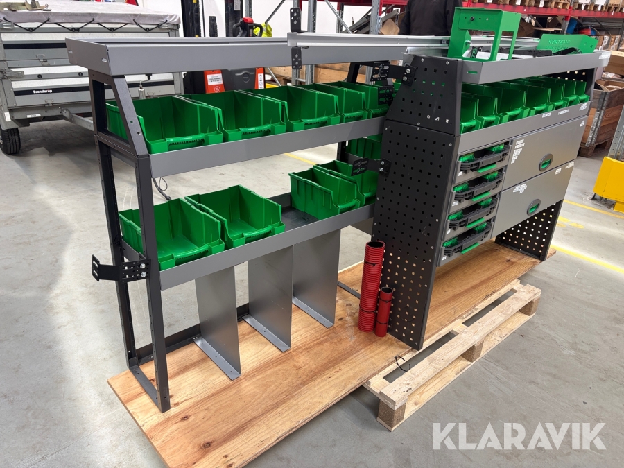 Inventar til kassebil System Edström - to dele