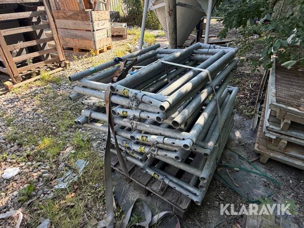 Stilladsrammer galvaniserede, 10 Styk