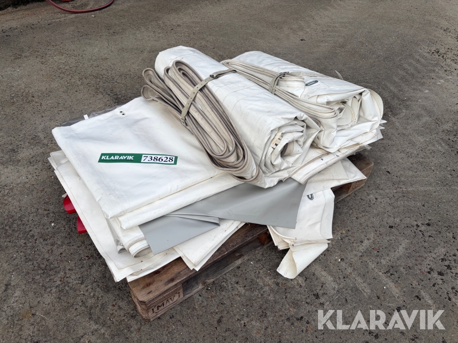 Teltdug - assorteret til 9m telt