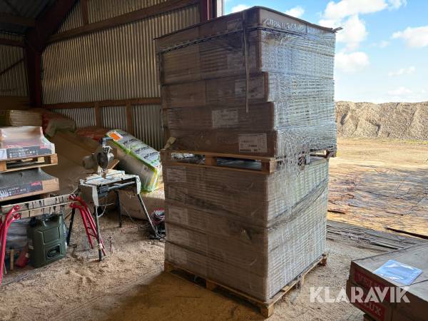 Akustik- og loftsplader Rockfon Industrial Nature stenuld 388,4 m2 4 paller (40 kasser)