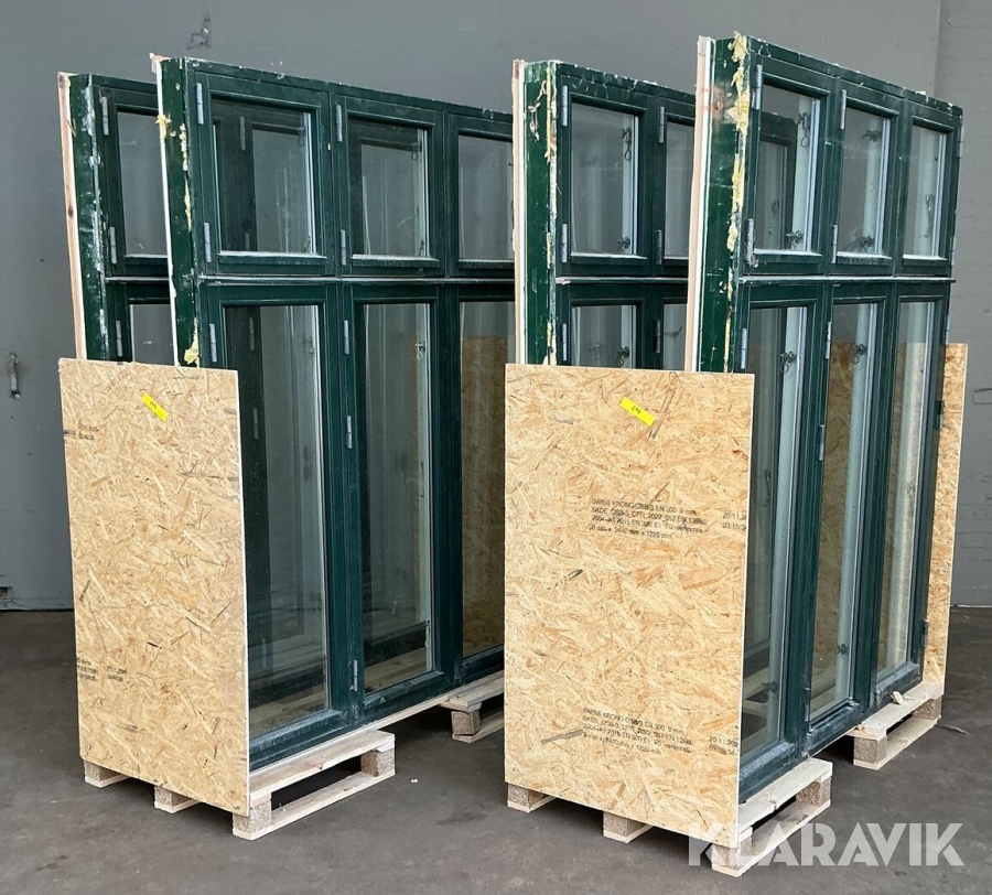 Termovinduer grønne 4 styk
