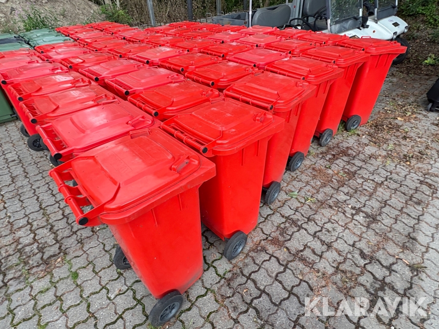 Skraldespande Weber 8 styk a 120 liter