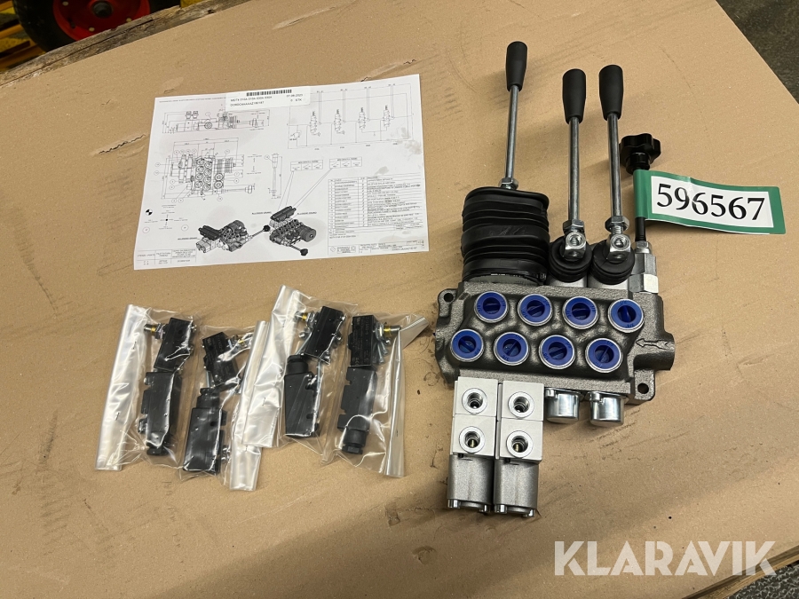 Hydraulikventil Bondioli 4 dobbeltvirkende udtag