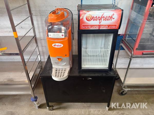 Juicepresser & køleskab AAT OR - M5 med rullebord