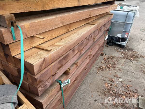 Trykimprægnerede 4x4 stolper 102 stk. brun