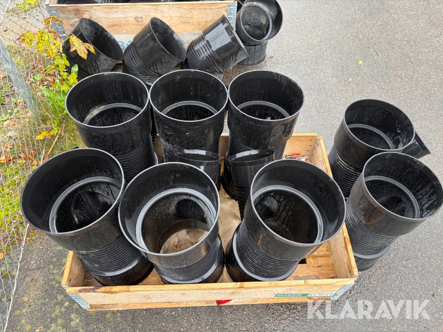 Assorterede kloak og afløbsrør - 8 dele
