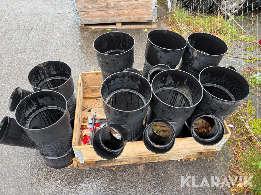 Assorterede kloak og afløbsrør - 8 dele