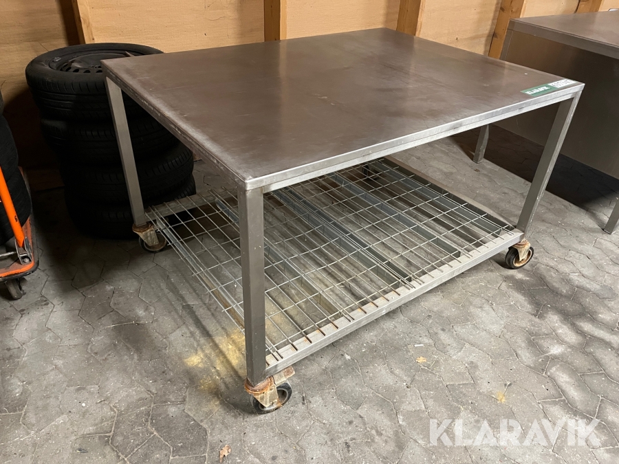 Rullebord rustfrit stål