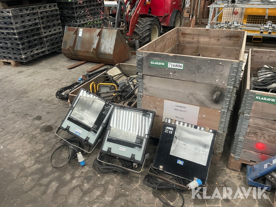 Arbejdslys projektør 20 styk