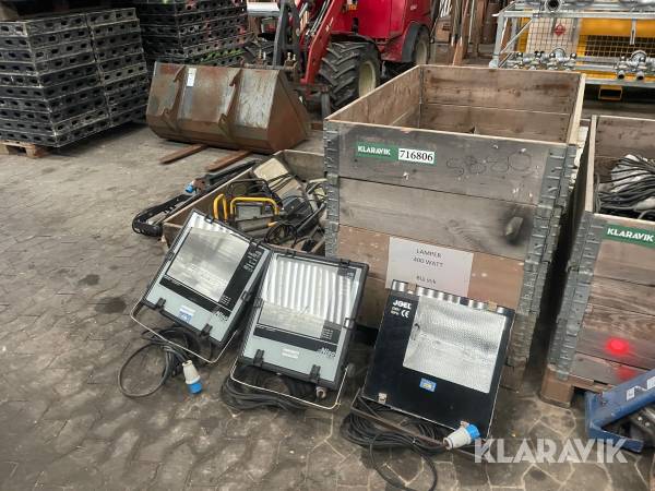 Arbejdslys projektør 20 styk