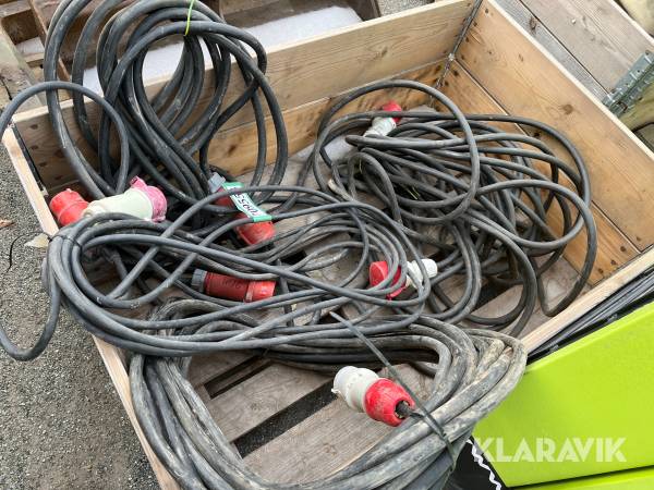 Kraftkabler 4 styk
