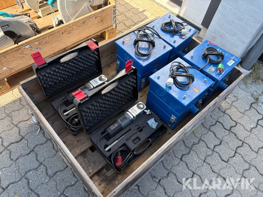Transportsugere og wolframslibere JL Linde/Inelco - 6 dele
