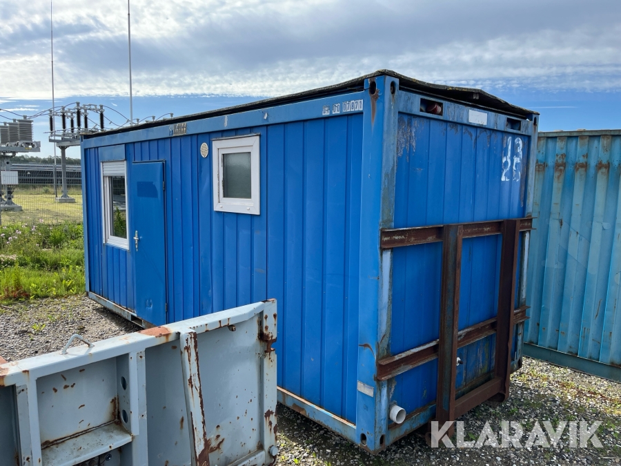 Beboelsescontainer CTX Containex 20 fod med hejseramme