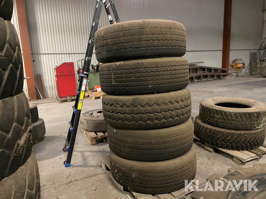 Lastbils Ratt Lastbils dæk Aeolus 385/65R22.5, Randers, Klaravik auktioner
