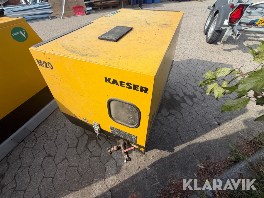Mobil skruekompressor Kaeser M20 med Kubota dieselmotor