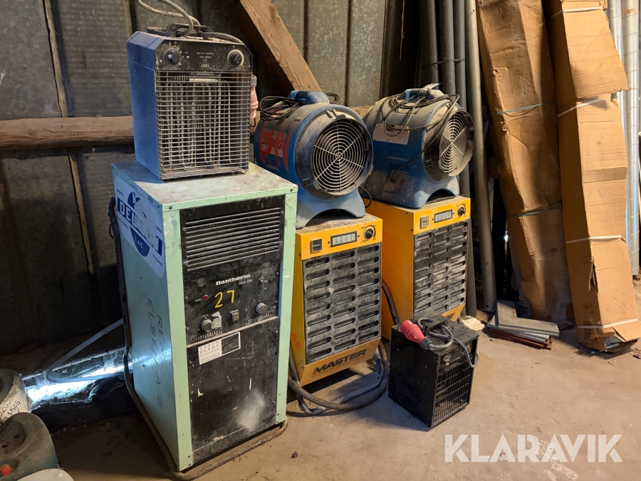 Lot med ventilatorer og affugtere Master / Staring