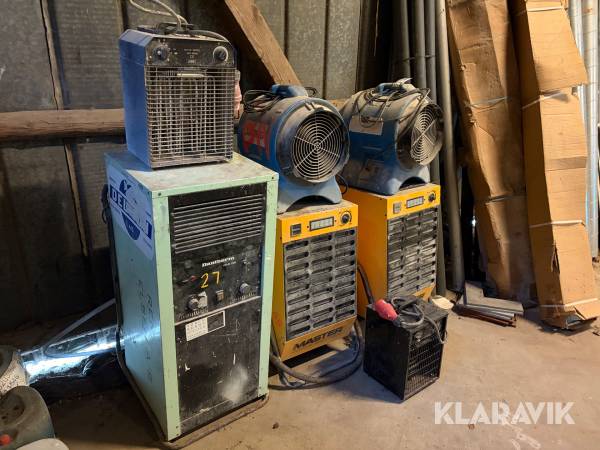 Lot med ventilatorer og affugtere Master / Staring