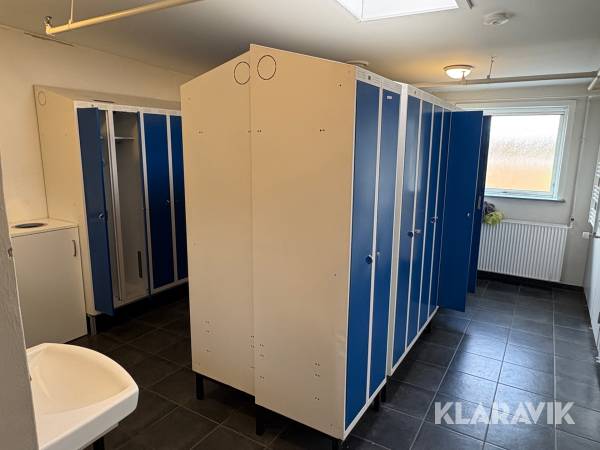 Omklædningsskabe AJ - 27 sektioner/48 dobbelt skabe