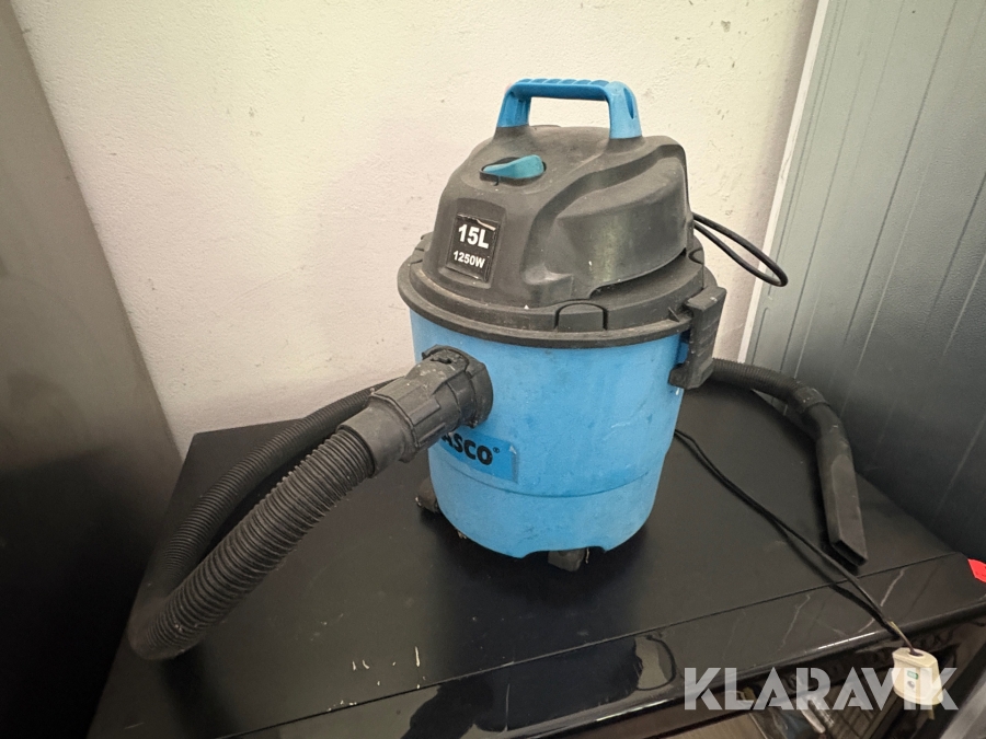 Støvsuger Wasco 15 liters 1250W 1 styk 