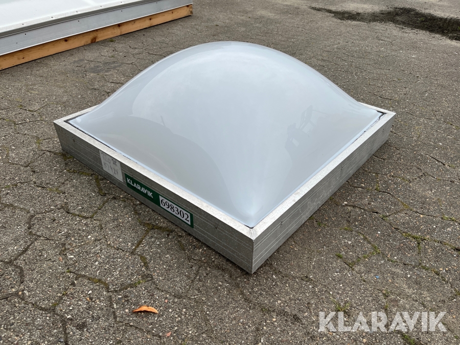 Ovenlys kuppel Unilite 750x750 mm matteret