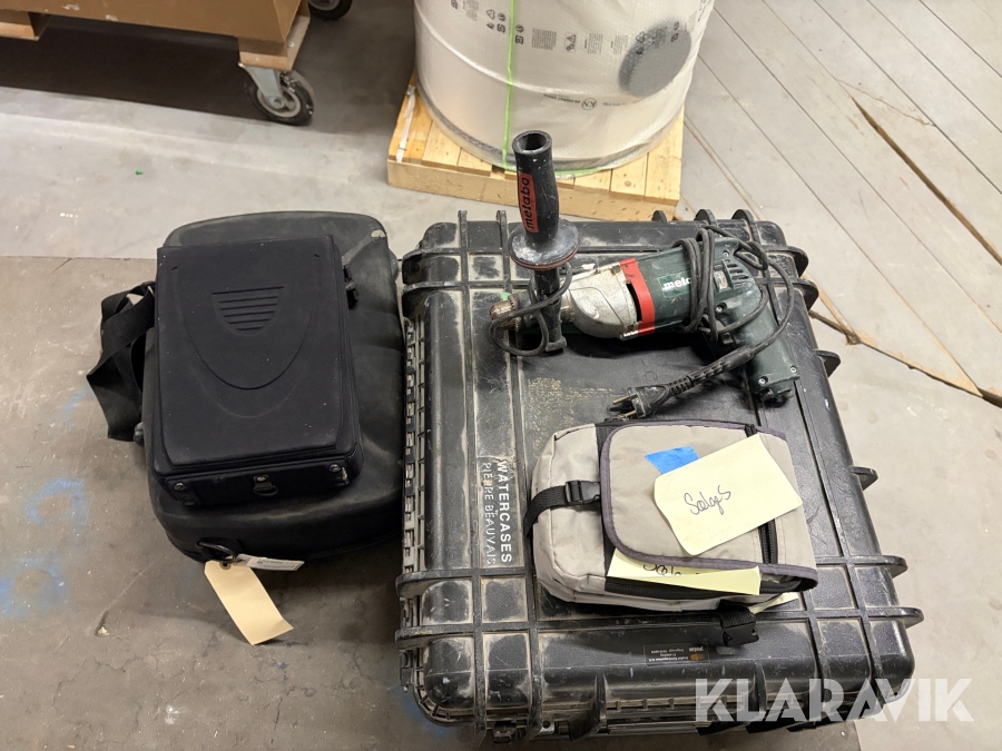 Blandet lot af værktøj og måleudstyr