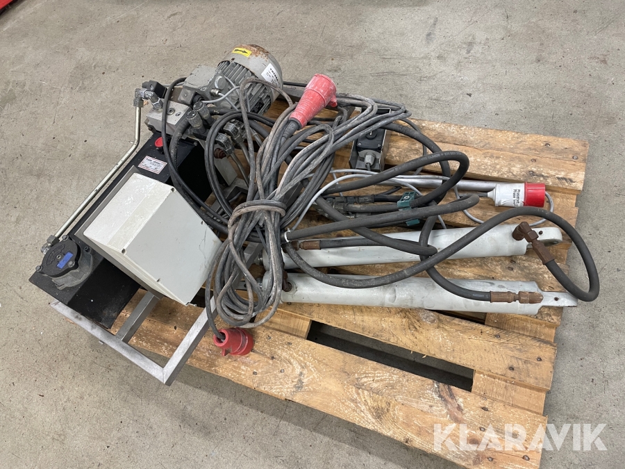 Hydraulik station Hydra grene VO1 med stempler