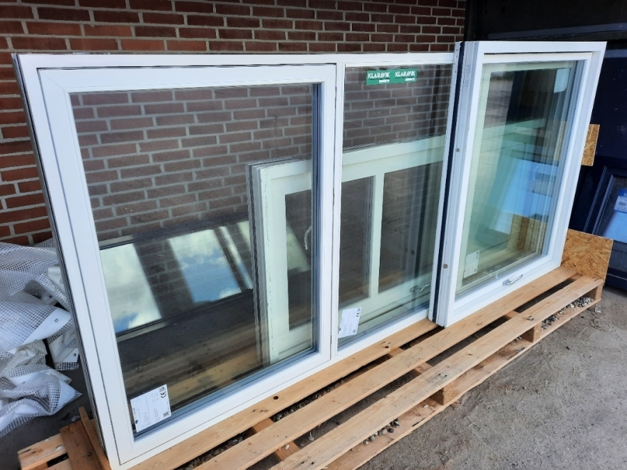 Vinduesparti, vindue og terassedør træ alu