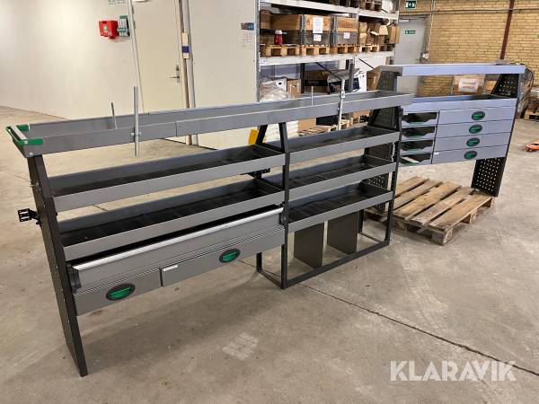 Varebilsindretninger / reoler 2 styk