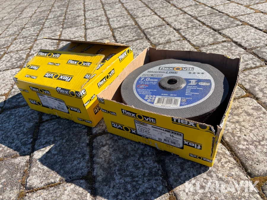 Skrubskiver/slibeskiver Flexovit Industrial Line A30S-BF27 16 kasser 