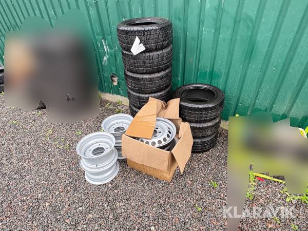 Dæk og fælge til Maskintrailer Ifor Williams