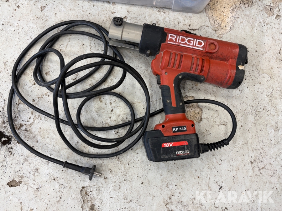 Pressemaskine Ridgid RP 340, Rødovre, Klaravik auktioner